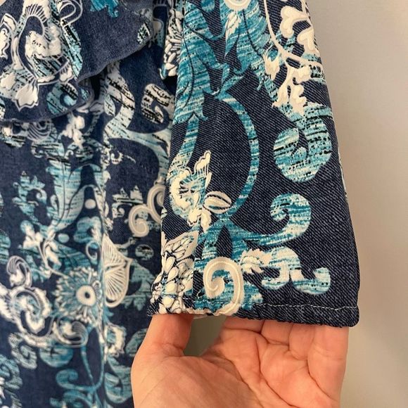 Talk of the Walk NWOT Mini Floral Open Shoulder Stretch Dress Sz S - Picture 10 of 10